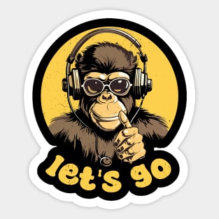 Gorilla Tag Monke VR Gamer for Kids, Adults, Teens Sticker